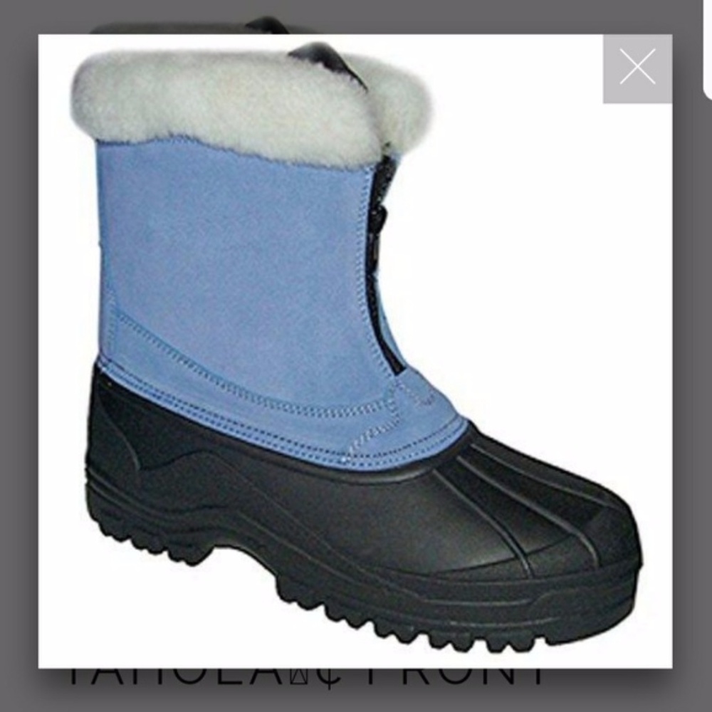 New Itasca Blue Suede Tahoe Winter Boots Size 5